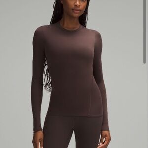 Lululemon Wundermost ultra soft nulu crewneck long sleeve tshirt